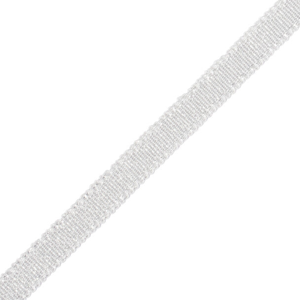 9/16" Cambridge Metallic Braid - Silver Leaf