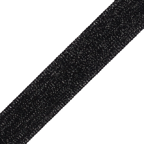 1.5" Cambridge Metallic Braid - Onyx