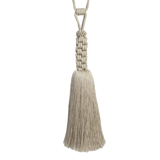 Abrielle Linen Tassel Tieback - Flax