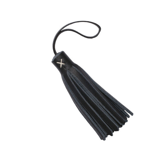 Toscana Leather Key Tassel - Onyx