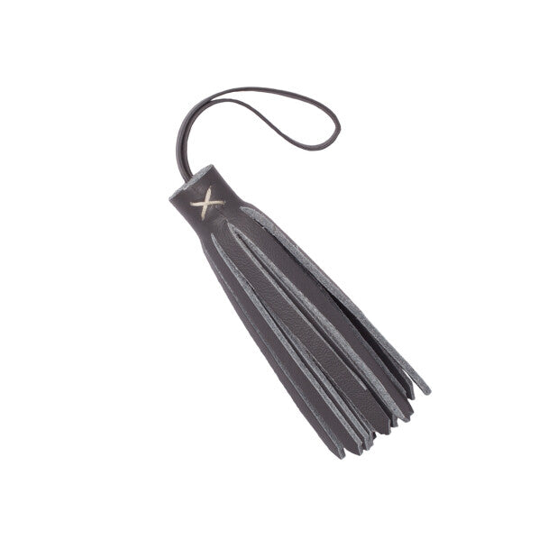 Toscana Leather Key Tassel - Gunmetal