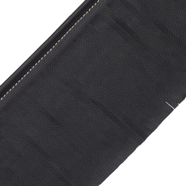Toscana Leather Cut Fringe - Coal