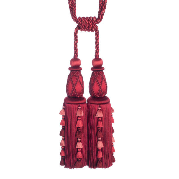 Palais Double Tassel Tieback - Claret