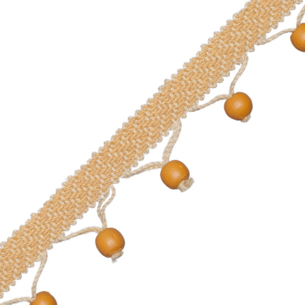 Seychelles Wood Bead Fringe - Soleil