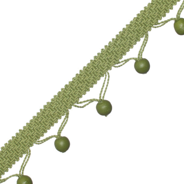 Seychelles Wood Bead Fringe - Leaf