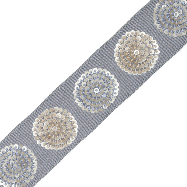 Astra Embroidered Border - Denim