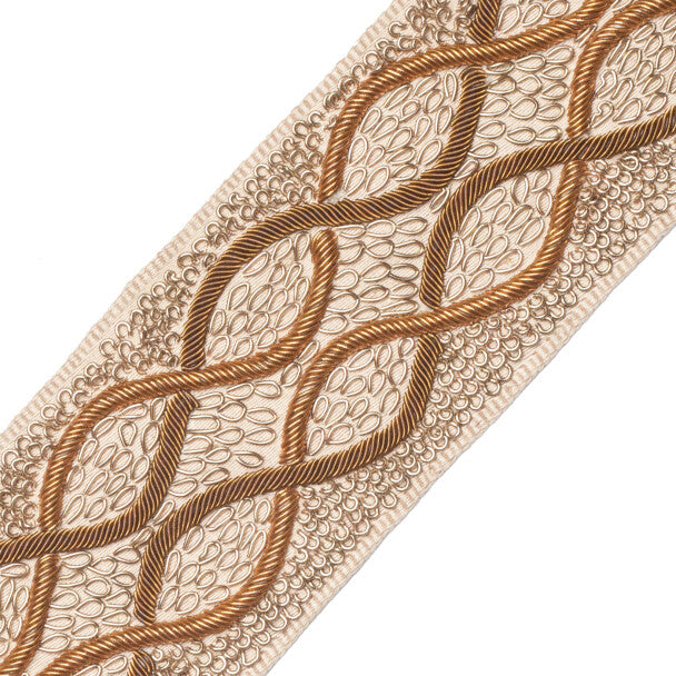Charmer Embroidered Border - Amber