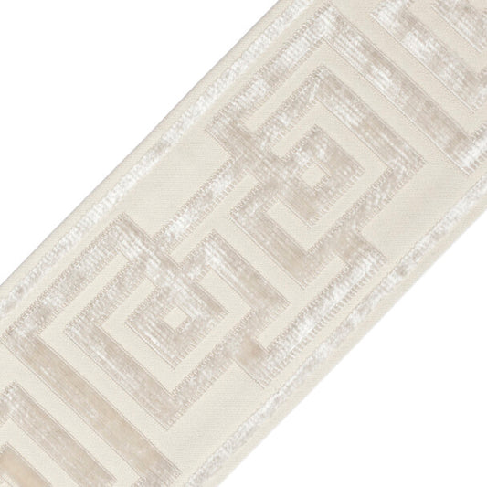 Rhodes Épinglé Velvet Border - Pearl
