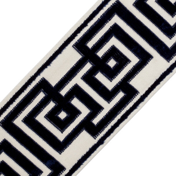Rhodes Épinglé Velvet Border - Midnight