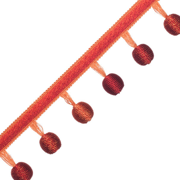 Céline Ombré Ball Fringe - Poppy
