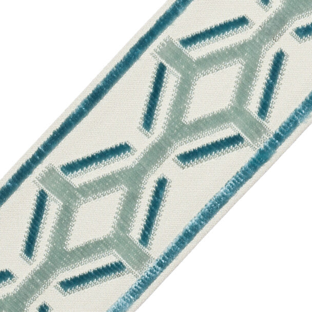 Orly Épinglé Velvet Border - Pool