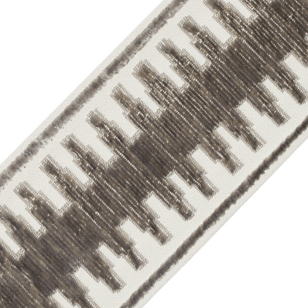 Verdon Épinglé Velvet Border - Steel