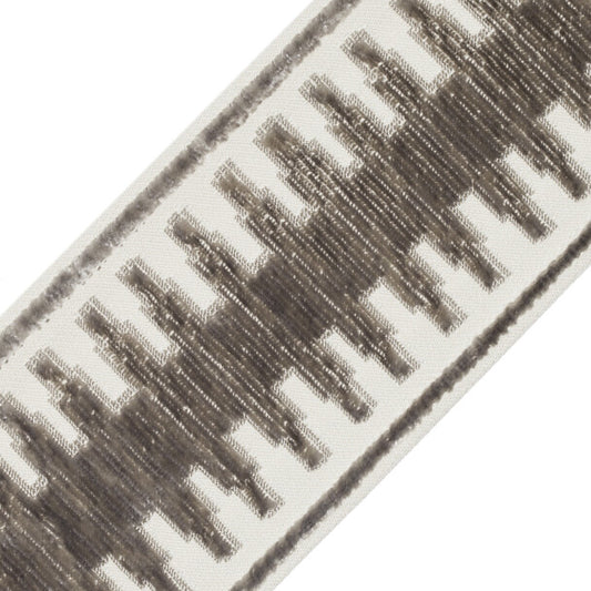 Verdon Épinglé Velvet Border - Steel