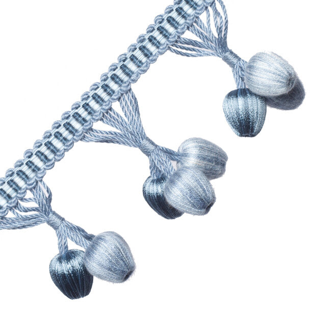 Calisto Triple Bead Fringe - Bleu