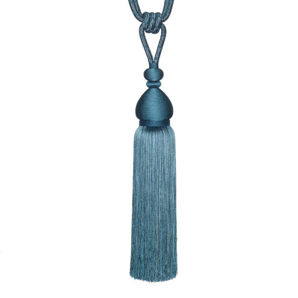 Calisto Single Tassel Tieback - Indigo