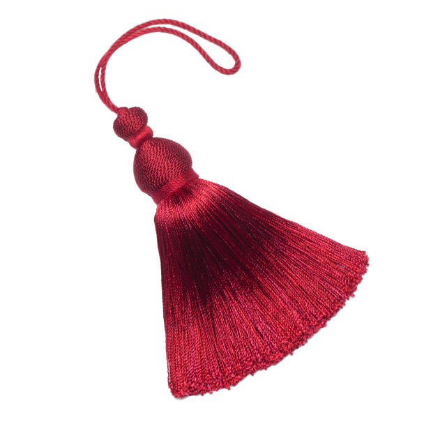 Calisto Key Tassel - Crimson