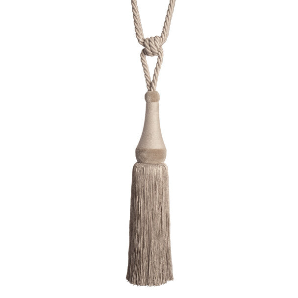 La Terre Single Tassel Tieback - Flax