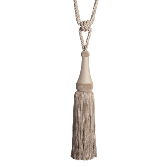 La Terre Single Tassel Tieback - Flax