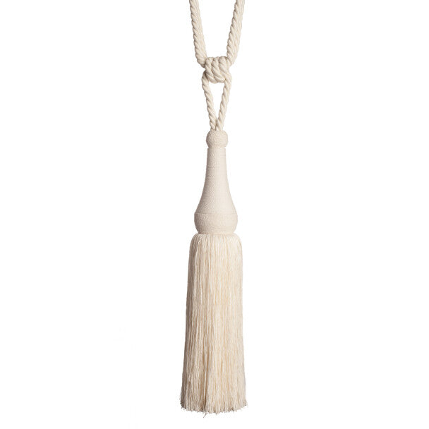 La Terre Single Tassel Tieback - Canvas