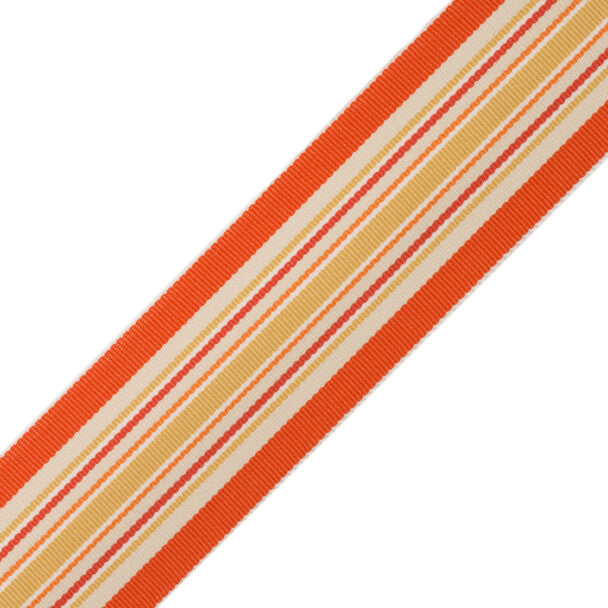 Saisons Stripe Border - Tangelo