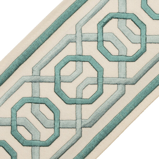 Odori Embroidered Border - Mineral