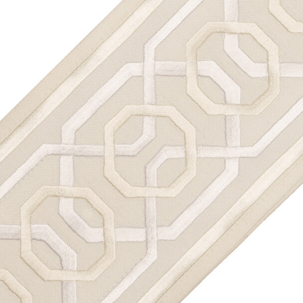 Odori Embroidered Border - Salt