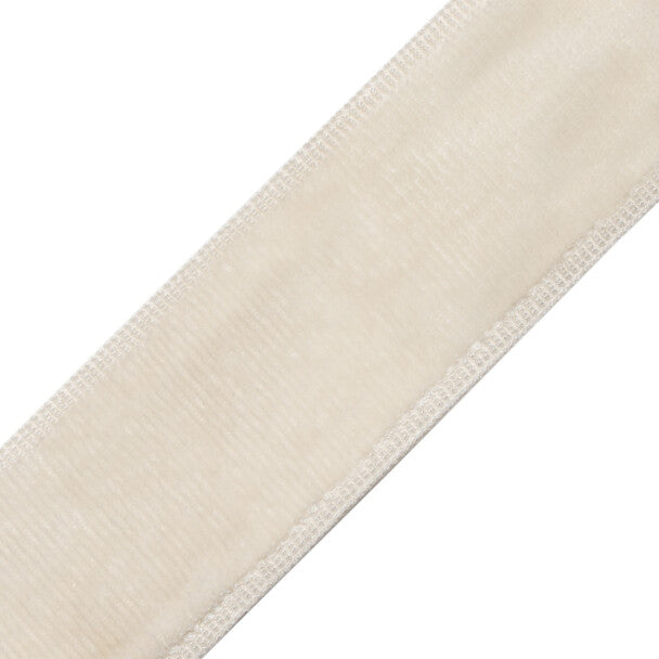 Sloane Velvet Border - Alabaster