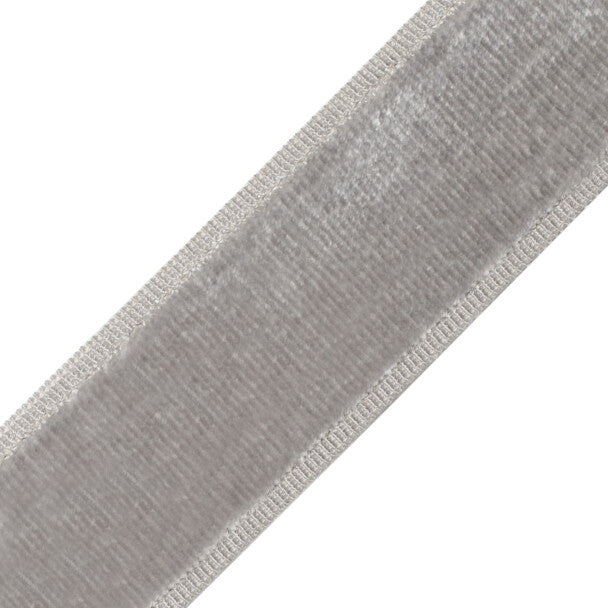 Sloane Velvet Border - Fog