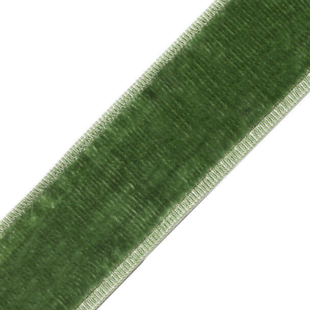 Sloane Velvet Border - Basil