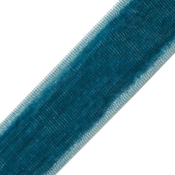 Sloane Velvet Border - Petrol