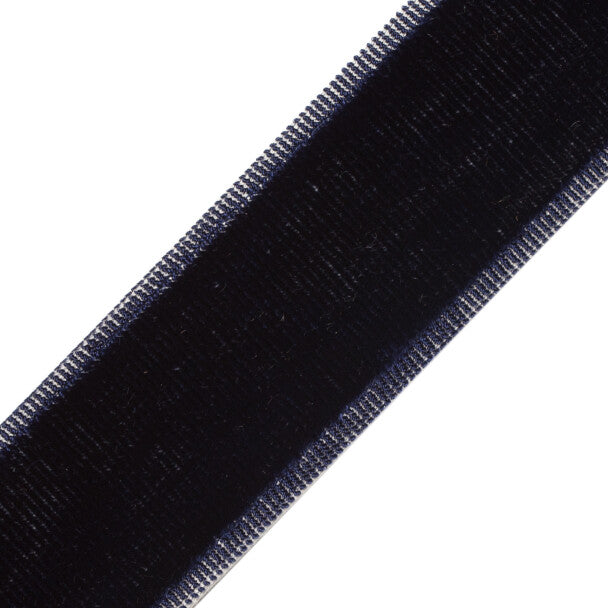 Sloane Velvet Border - Navy