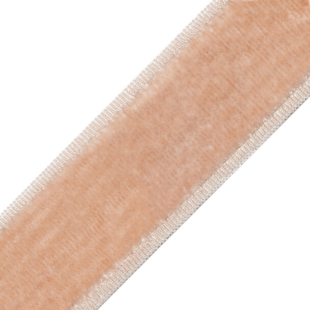 Sloane Velvet Border - Blush