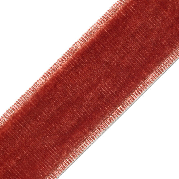 Sloane Velvet Border - Russet