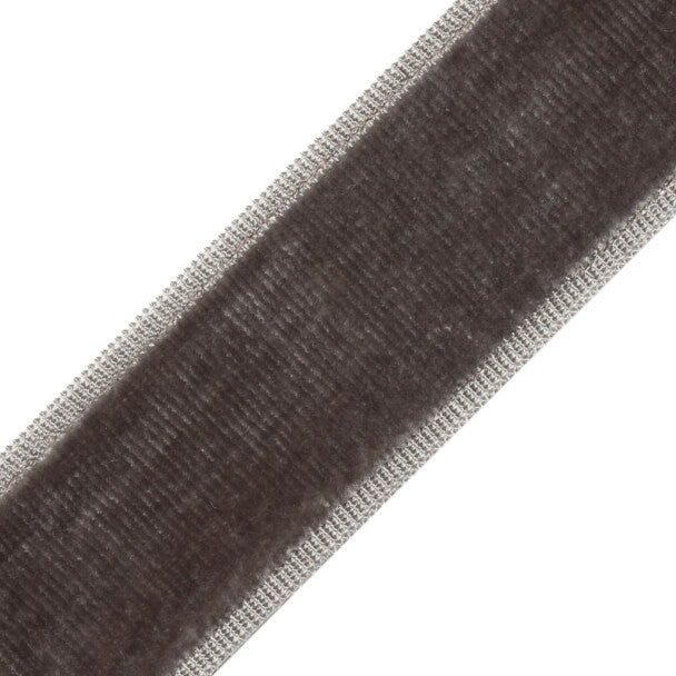 Sloane Velvet Border - Flint