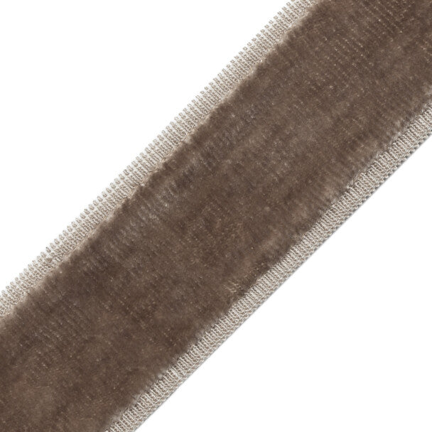 Sloane Velvet Border - Fawn
