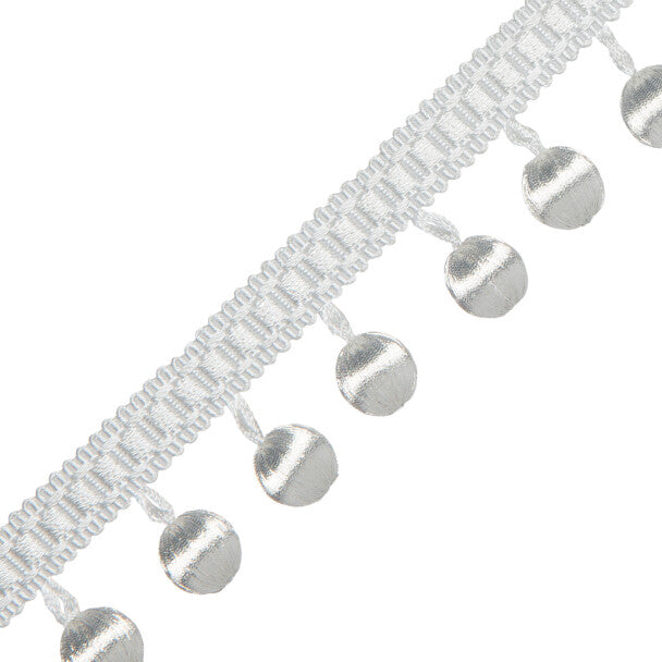 Oberon Beaded Fringe - Platinum