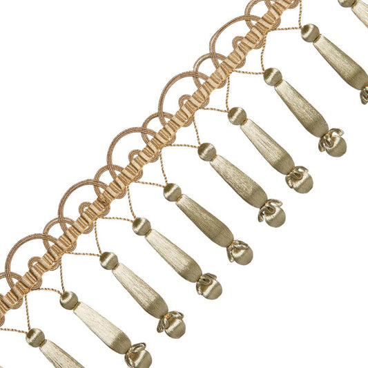 Oberon Triple Beaded Fringe - Goldleaf