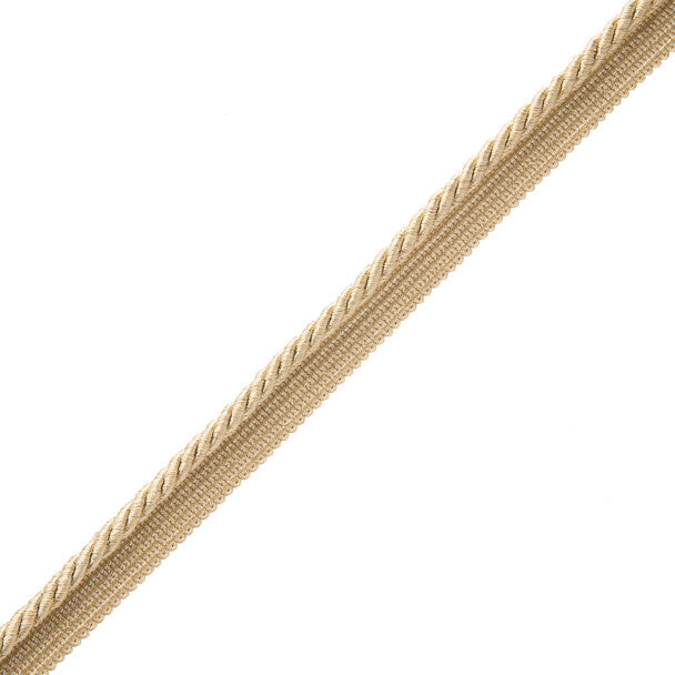 1/4" Oberon Twisted Cord with Tape - White Gold