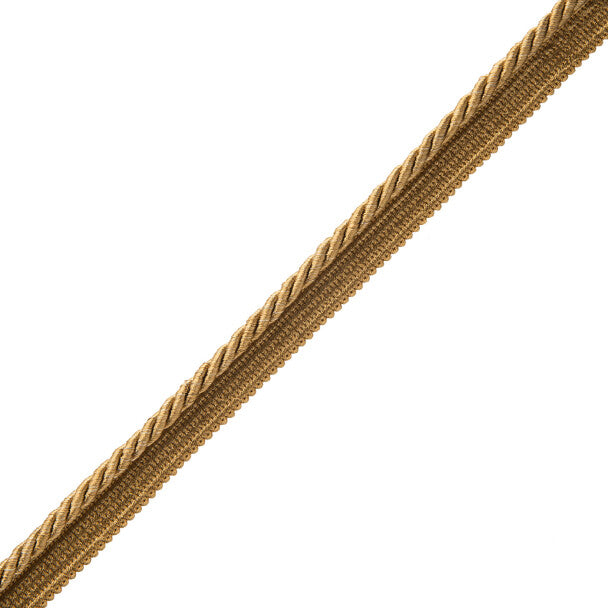 1/4" Oberon Twisted Cord with Tape - Antique Gold