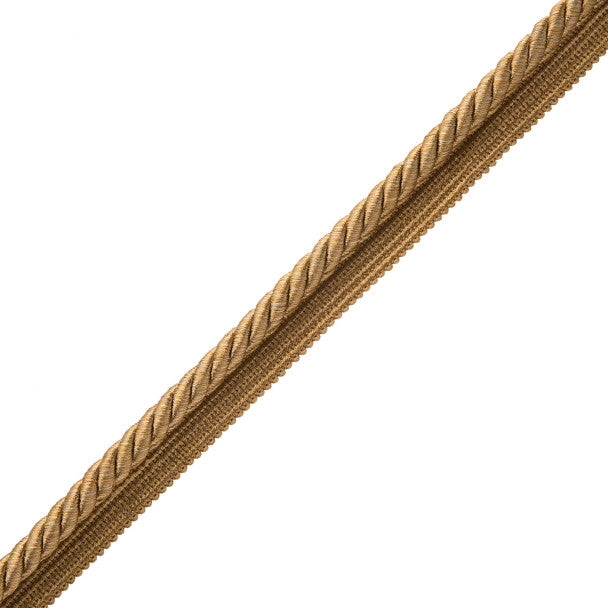 3/8" Oberon Twisted Cord with Tape - Antique Gold