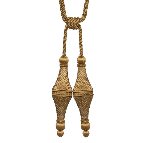 Oberon Double Quilles Tieback - Antique Gold