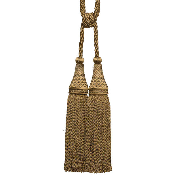 Oberon Double Tassel Tieback - Antique Gold