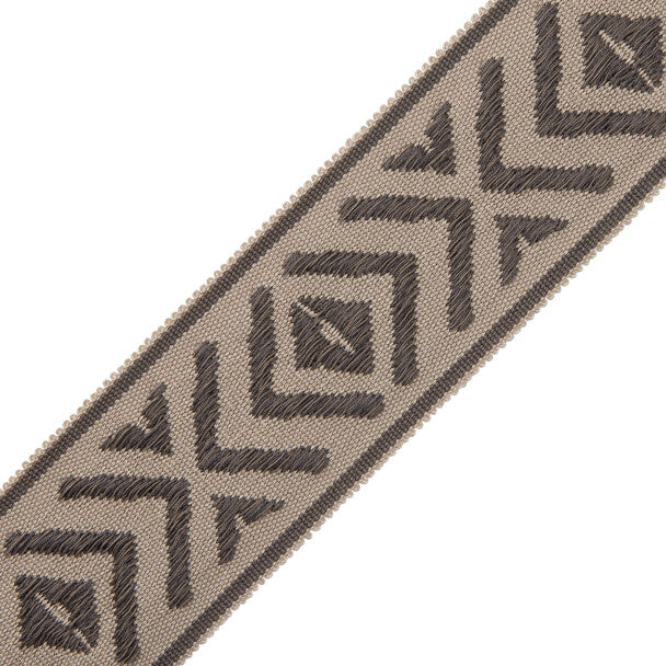 Mayan Border - Charcoal