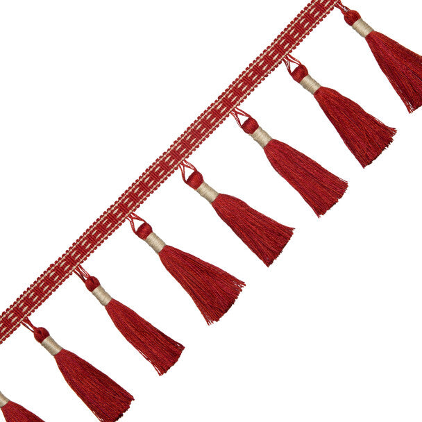 Inca Tassel Fringe - Vermillion