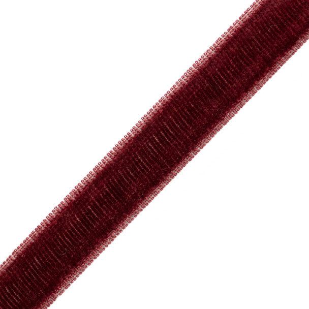 Sloane 1" Velvet Border - Merlot