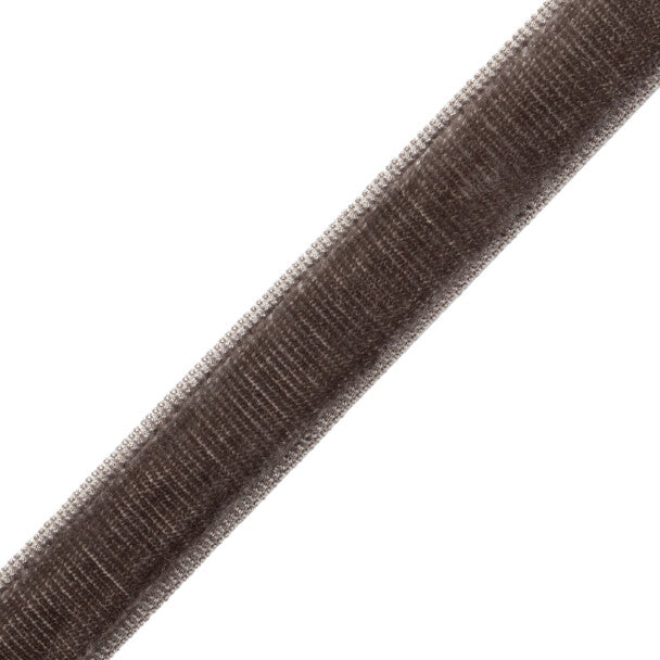 Sloane 1" Velvet Border - Flint