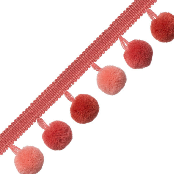 Cirque Pom Pom Fringe - Coral