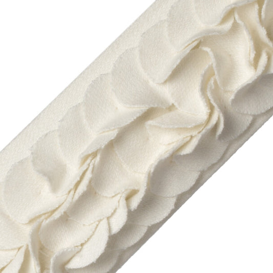 Talia Appliqué Border - Alabaster