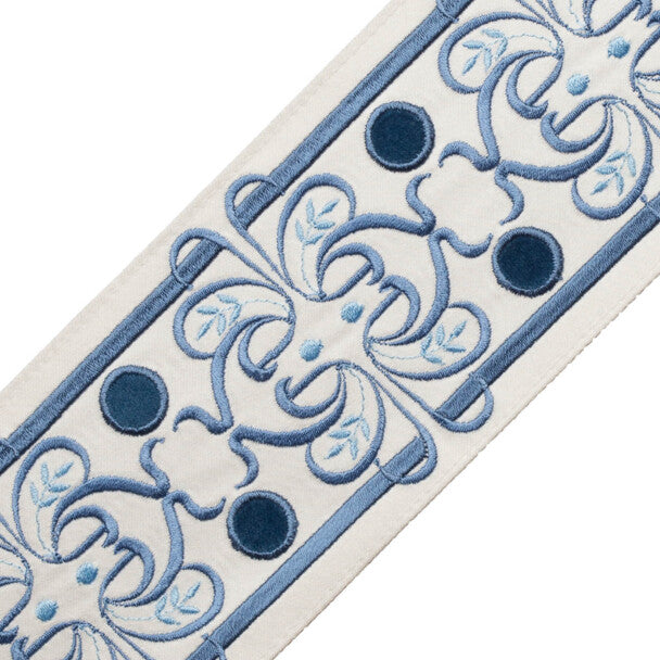 Chevallerie Botanical Border - Bleu