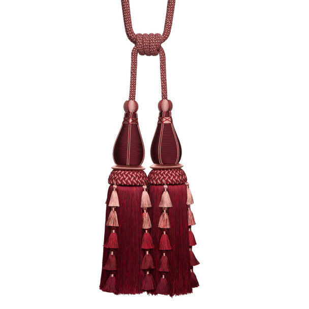 Chevallerie Double Tassel Tieback - Bordeaux